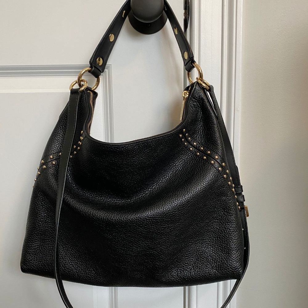Michael Kors Bordeaux Aria Leather Shoulder Bag